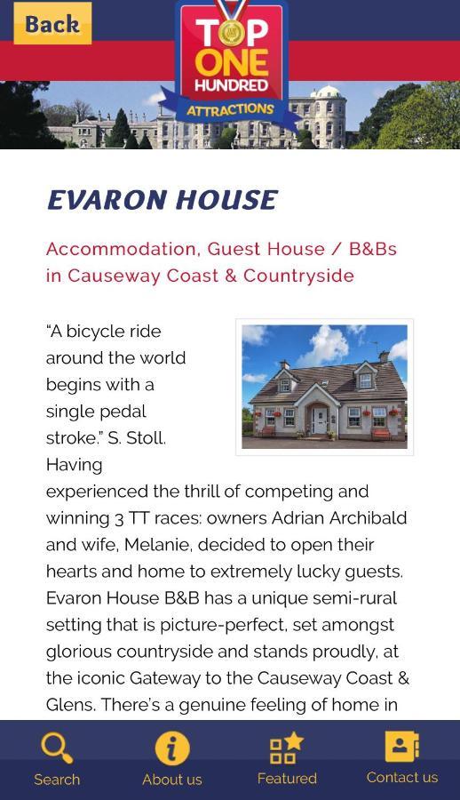 Evaron House Stranocum 외부 사진